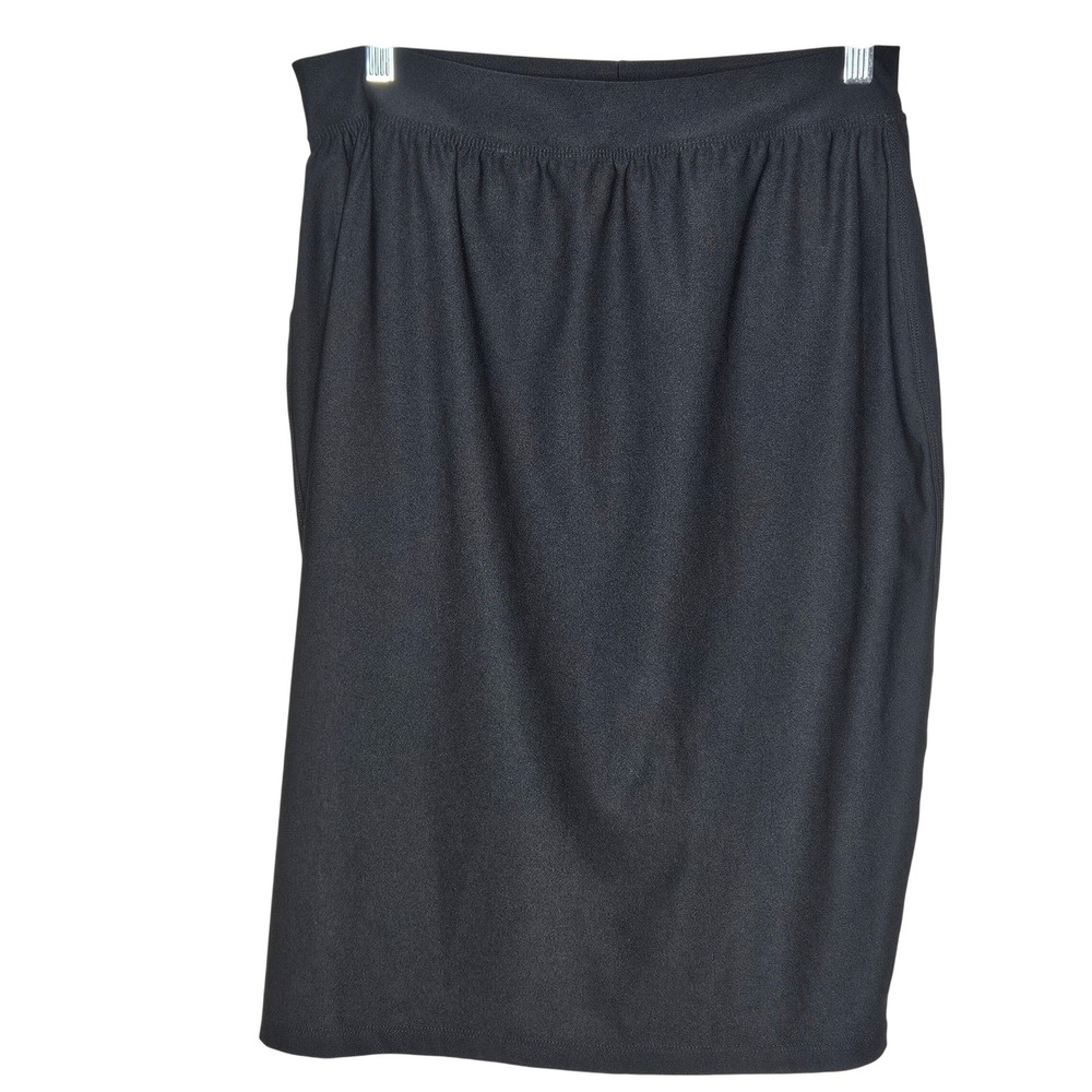 Spanx Black‎ Stretch Pencil Skirt Pull On Body Shaping Workwear XL